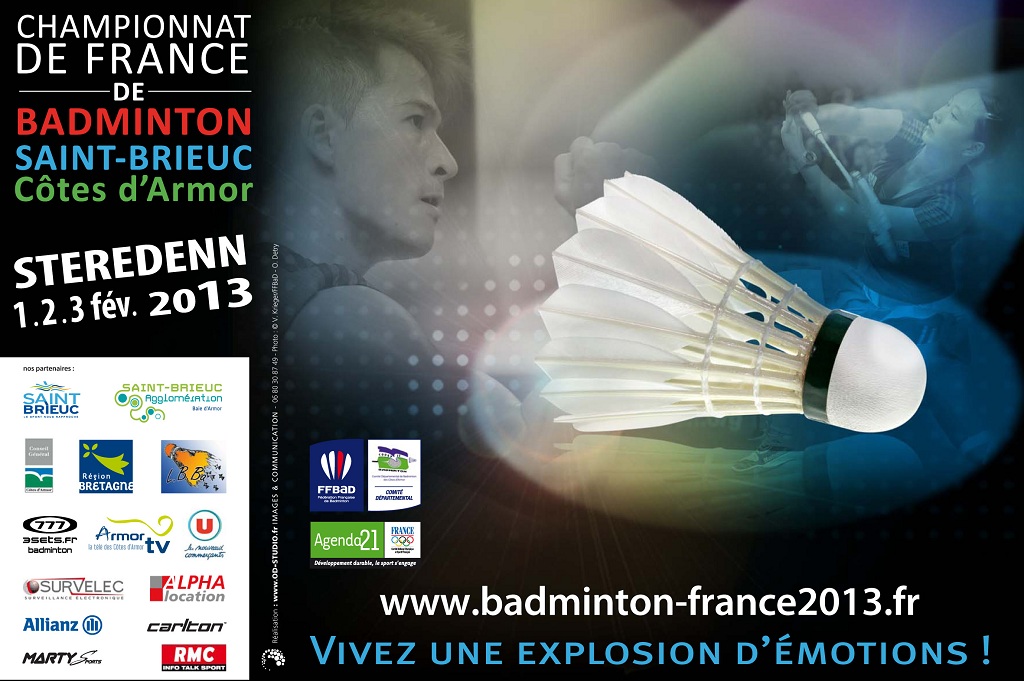 Championnat de France de badminton à Saint-Brieuc